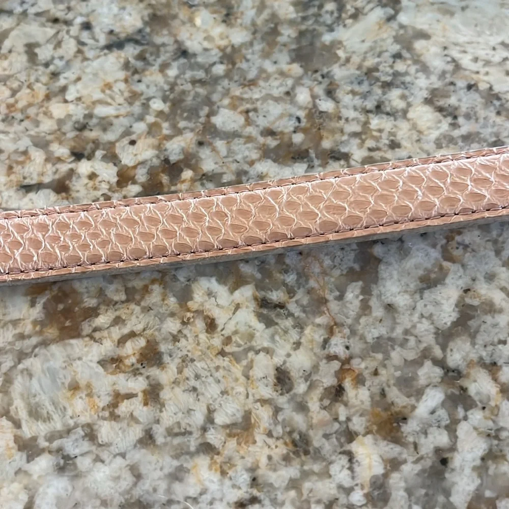 Amanda Smith Beige Textured Belt